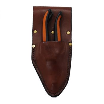 Pouch, Solid leather, Worn on Belt for Pruners.