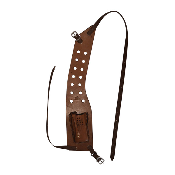 Radio Pouch, Solid Leather, Shoulder Style