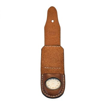 Pouch, Solid Leather, with Watch, Analogue