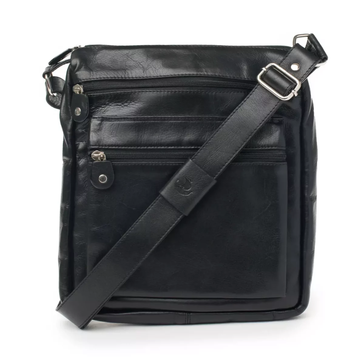 Handbag, Henk Berg, Leather, Jamie, 15x16x4cm, Black 2