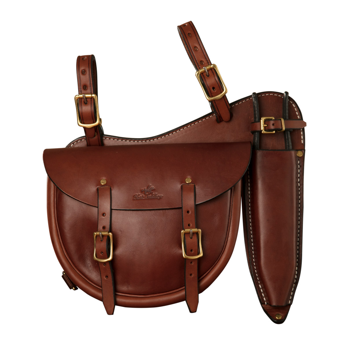 Saddle Bag, Solid Leather, with Pliers Pouch for 10" Pliers 1