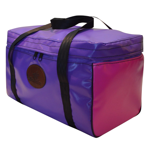 Vinyl Square Gear Bag with Top Flap