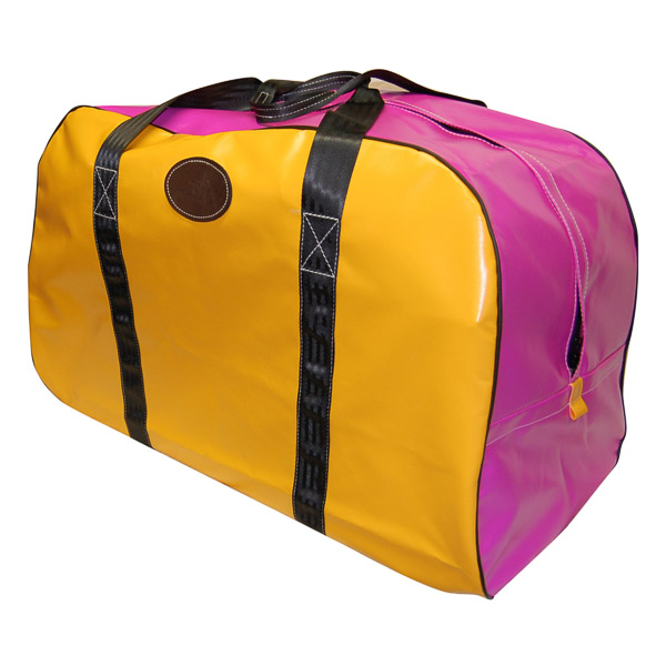 Gear Bag, Vinyl, Pink Top and Yellow Sides