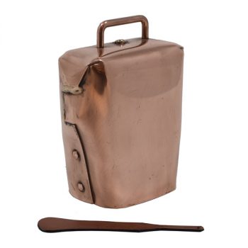 Condamine Cow Bell, with Leather Ringer - Copper