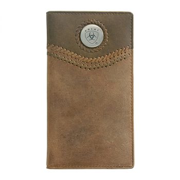 Wallet, Ariat, Tall, Curved Lacing