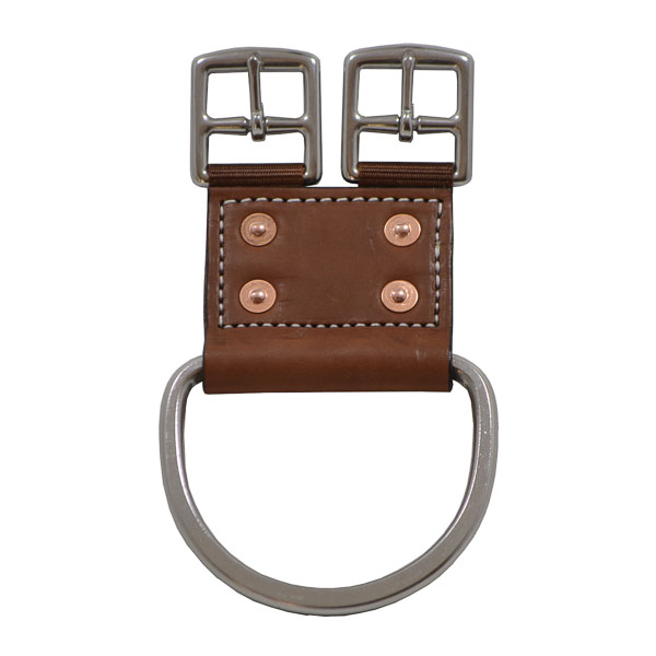 Girth Point Adaptor, Leather, 2 buckles and Cinch Lace Dee