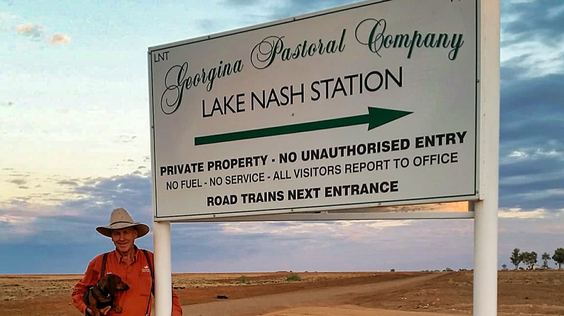 At Lake Nash Station, NT - on border with Qld - Kent Saddlery