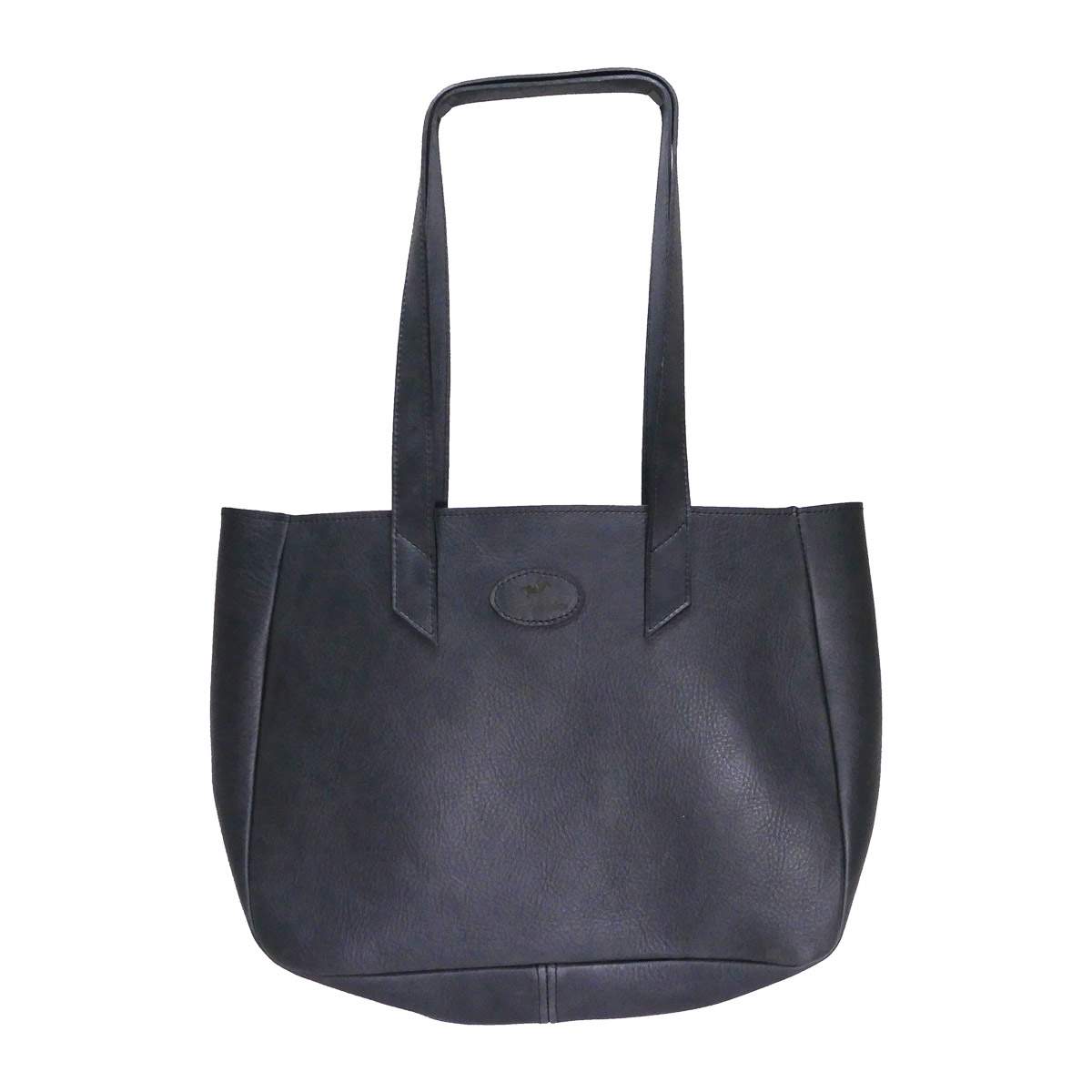 Bag, Heritage, Tote, Open, Leather - Grey