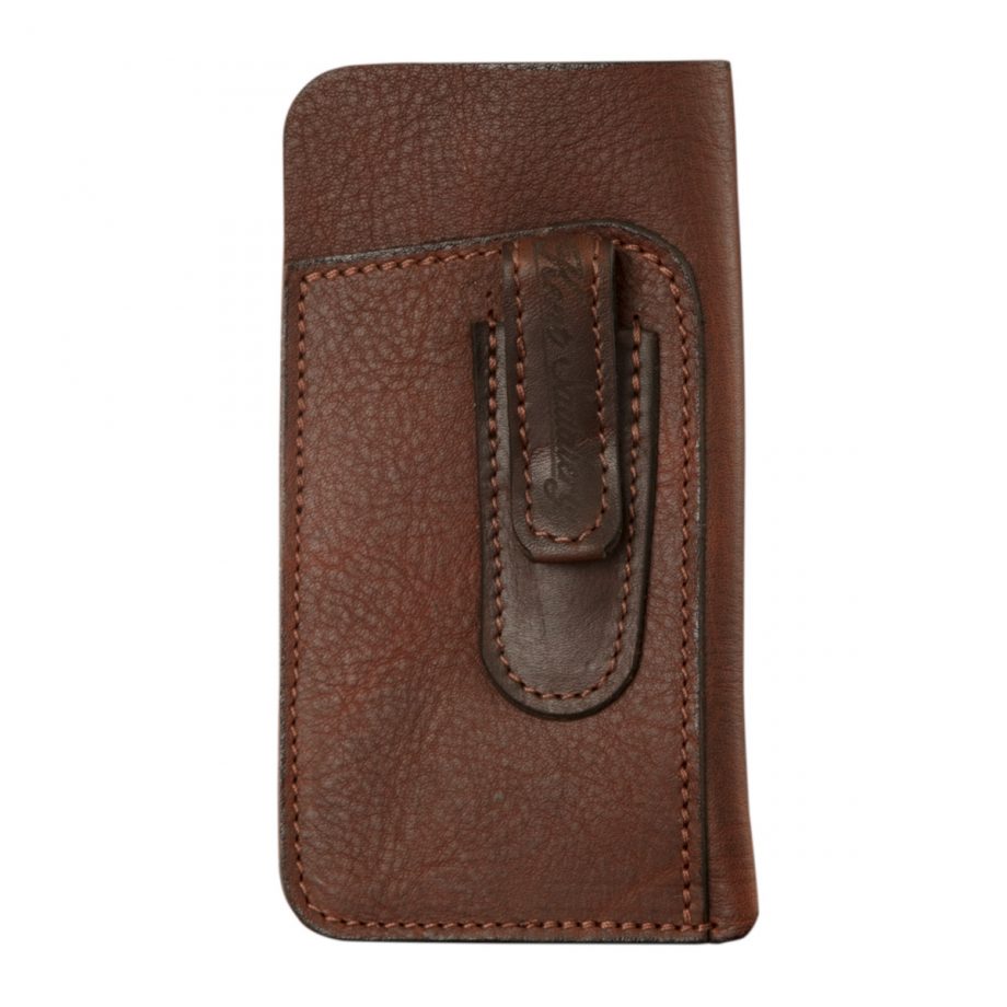 Glasses Case, Soft Leather with Pen Holder and Pocket Clip 1