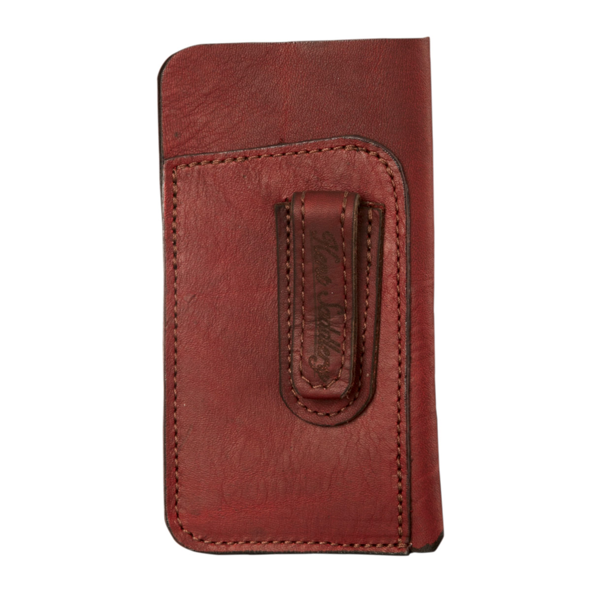 Glasses Case, Soft Leather with Pen Holder and Pocket Clip 3