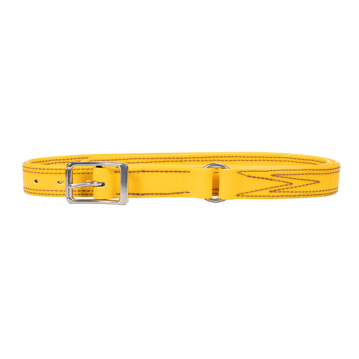 Bull Strap, Yellow PVC, with Ring 1