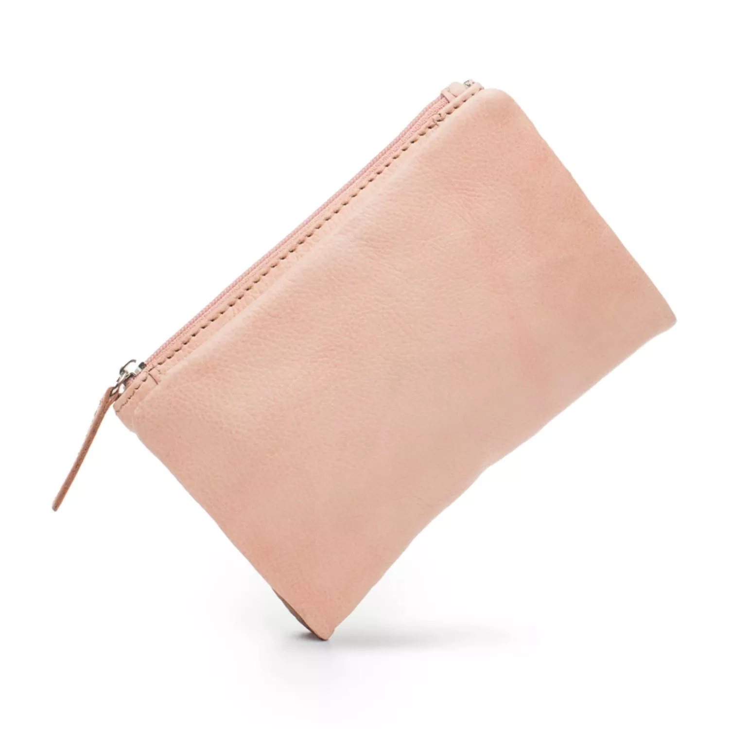 Medium Leather Bucket Bag Dusty Pink - 62455